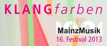 Grafik zum Festival Klangfarben Mainz Musik 2013